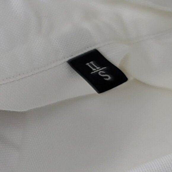 Z Zegna Men's White Button Down Shirt Small Long Sleeve Dress Work Classic - Picture 7 of 13